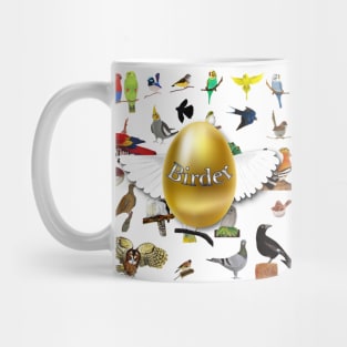 Birder Collage Mug